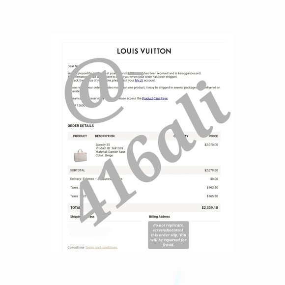 SOLD Louis Vuitton Speedy 35 - Azur - Picture 5 of 5